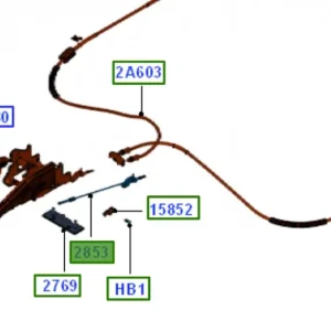 Linka hamulca ręcznego Ford Kuga 2008 2012 - wyprzedaż Taniej