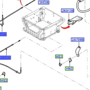Łatwy zwrot Linka hamulca ręcznego transit 20002014