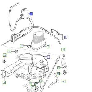 Tani Linka hamulca ręcznego tylna lewa transit 2000-2006 - wyprzedaż