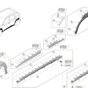 Listwa błotnika tylnego lewa strona Hyundai Kona Nie przegap