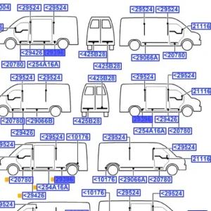 Oferta limitowana Listwa błotnika tylnego prawego transit 20002014 FORD - wyprzedaż