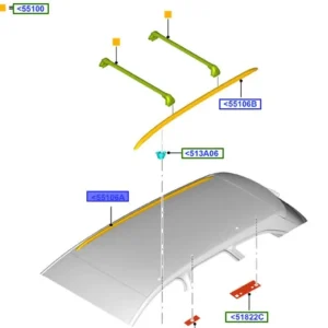Wysoka jakość Listwa dachowa prawa strona mondeo 20142022 FORD - wyprzedaż