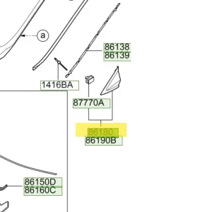 Listwa delta lewa strona Hyundai I40 - wyprzedaż Ostatnia szansa