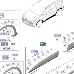 Listwa dolna drzwi lewy przód Kia Sportage Hybrid 21-25 Zamów dziś