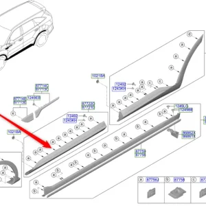 Listwa dolna drzwi prawy przód Kia Sorento Hybrid 20-23 Cena promocyjna