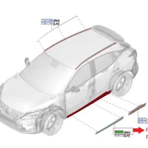 Tylko dziś Listwa dolna drzwi przednich prawych