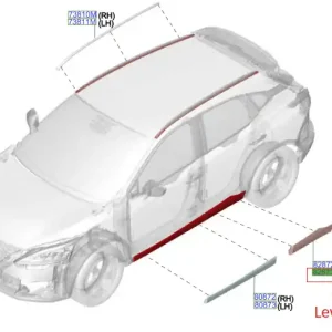 Listwa dolna drzwi tylnych lewych Oferta limitowana