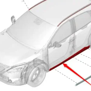 Listwa dolna lewa drzwi przednich Taniej