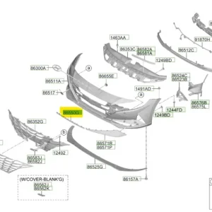Hit cenowy Listwa dolna zderzaka przedniego Hyundai Elantra (2021) OE - wyprzedaż