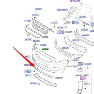Zamów dziś Listwa dolna zderzaka przedniego venge 2009 1011