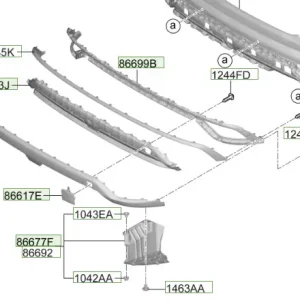 Listwa dolna zderzaka tylnego Hyundai Tucson (2024) Oferta czasowa