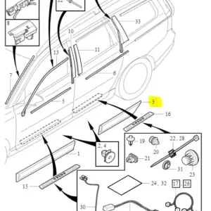 Listwa drzwi lewy tył Oferta czasowa