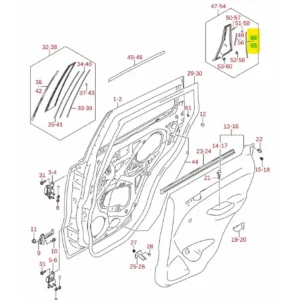 Nowy Listwa drzwi prawa tylna Suzuki Vitara - wyprzedaż