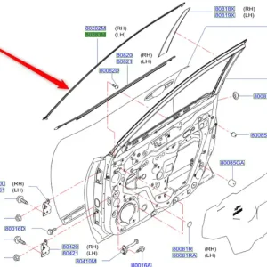 Tani Listwa drzwi przednich lewych NISSAN