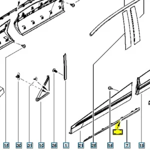 Kup online Listwa drzwi przednich lewych Renault