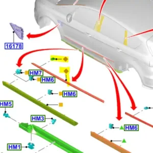 Bestseller Listwa drzwi przednich lewych smax galaxy 2015FORD