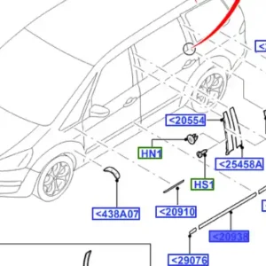 Listwa drzwi przednie prawe smax galaxy FORD Ostatnia szansa