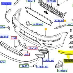 Kup teraz Listwa lewa zderzaka przedniego Ford Focus MK1 - wyprzedaż