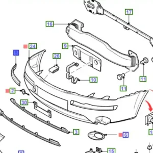 Listwa lewa zderzaka przedniego mondeo MK3 FORD - wyprzedaż Zniżka