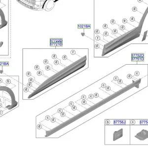 Dodaj do koszyka Listwa łukowa błotnika prawy przód Kia SPortage 2025