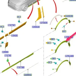 Listwa łukowa lewy tył 2012FORD Zamów dziś