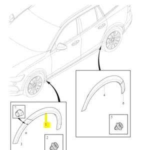 Listwa łukowa prawy przód cc Obniżka ceny