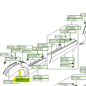 Listwa nadkola prawa Hyundai Tucson (2006) OE - wyprzedaż Tylko dziś