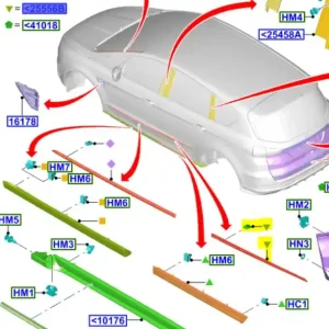 Listwa drzwi tylnych lewych smax galaxy 2015FORD Oferta