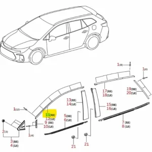 Oferta Listwa górna drzwi przód prawa Suzuki Swace - wyprzedaż