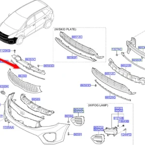 Listwa górna zderzaka przedniego 2016 2018 Kup online