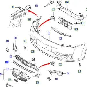 Tylko dziś Listwa grilla przedniego mondeo MK3 FORD - wyprzedaż