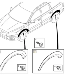 Okazja Listwa nakładka łukowa błotnika lewy tył 2008