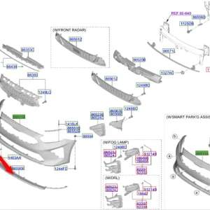 Listwa spoiler dolny zderzaka przedniego 2018 2020 Nowy