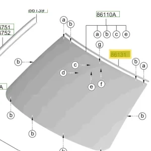 Listwa szyby czołowej Hyundai Tucson Do wyczerpania zapasów