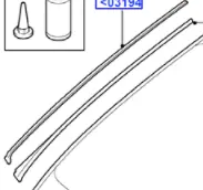 Listwa szyby przedniej lewa FORD Kup teraz