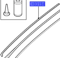 Niska cena Listwa szyby przedniej prawa FORD