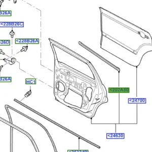 Listwa usztywniająca drzwi przednie Ford Smax Galaxy 06-15 - wyprzedaż Nowość