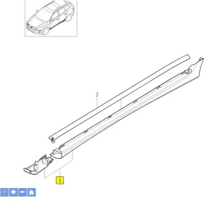 Hit cenowy Listwa progowa lewa Volvo XC60 2017