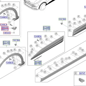 Listwa progowa prawa Kia Sportage Hybrid 21-25 Taniej