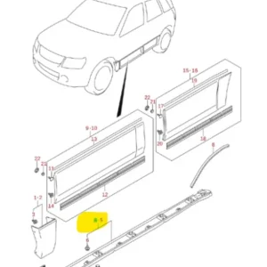 Listwa progowa prawa Suzuki Grand Vitara - wyprzedaż Łatwy zwrot