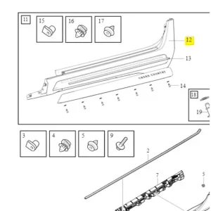 Listwa progowa prawy tył cc Hit sprzedaży