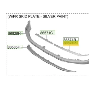 Szybka dostawa Listwa zderzaka przedniego lewa strona Hyundai Tucson (2022)