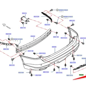 Listwa zderzaka tył NISSAN Niska cena