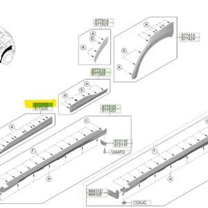 Listwa ozdobna drzwi przednich lewa Hyundai Kona (2021) OE - wyprzedaż Hit cenowy
