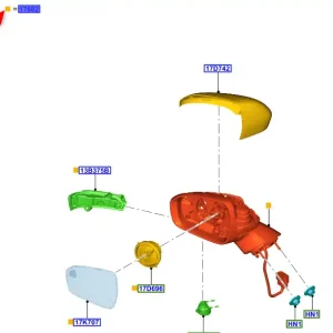 Zamów dziś Lusterko kompletne zewnętrzne prawe MK5 20142022