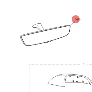 Kup online Lusterko wewnętrzne wsteczne mg hs 2024