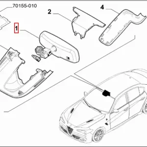 Oferta czasowa Lusterko wsteczne Alfa Romeo Stelvio/Giulia - wyprzedaż