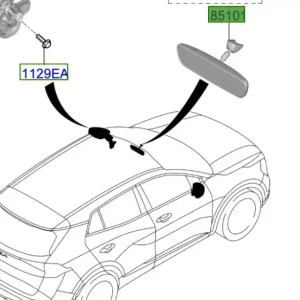 Darmowy zwrot Lusterko wsteczne Kia Sportage 21-25
