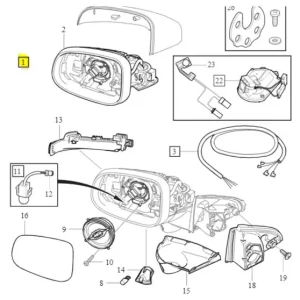 Lusterko zewnętrzne lewe Szybka dostawa