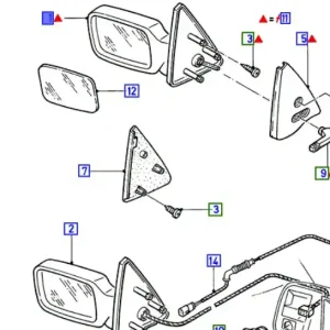 Lusterko zewnętrzne lewe escort 19861990 FORD - wyprzedaż Szybka dostawa